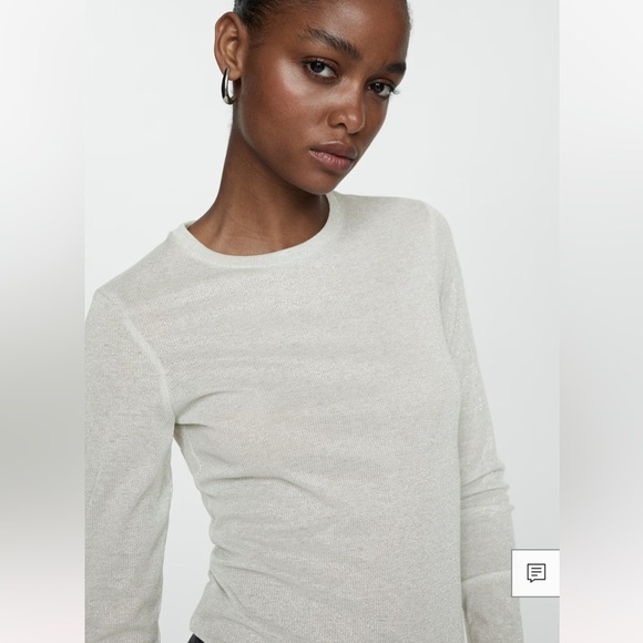 Mango Lurex long sleeve top - Picture 3 of 9